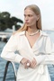 Gormelia Tie-Up Ecru Dress - 6