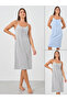 Pack of 2 - Solid and Star Print Pintuck Detail Slip Dress