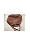 Red Brown Paper Thread Hand Bag - 2