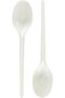 White Plastic Tea Spoons – 50 Pieces - 2