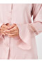 Satin Lace Detail Shirt and Pyjama Set - 3