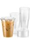Clear PET Plastic Cups – 14 oz | 50 PCS | BPA-Free Disposable Cold Drink Cups - 4