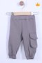 Baby Girl and Boy 2-Piece Teddy Bear Badi Pants Bottom Top Set Gray - 5