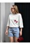 Women's Wear Oversize White Pocket Detail T-Shirt - 4