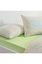 Taç Ranforce Sheet Elastic Single Duvet Cover Set-Cardie Green - 3