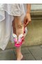 Fuchsia Skin (Butter) Pink Butterfly Heeled Women's Slippers - 4