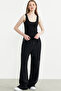 Thick Strap Ribbed Basic Undershirt - Black - 3