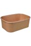 Kraft Mini Rectangular Containers with PET Lids - 250 ml (10 PCS) - 6