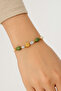 Selene Gold Plated Anklet Bracelet – Adjustable Beaded Handmade Jewelry - 2
