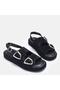 Large Size Women's Khaki Leather Sandals 41-42-43-44-45 Black Suede - 2