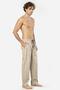 Men's Plaid Single Bottom Pajamas, Pocket Detail, 95% Cotton, 5% Lycra - 3