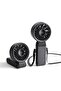 Handheld Fan Life7 (5000mAh, LED Display, 5 Speeds) - Black