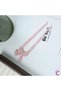 Pink Girl's Bun Barrette with Cute Rabbit Ears Acetate - Women's Stick Barrette Hair Bun Stick