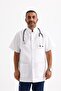 . Active Unisex Doctor's Gown – Alpaca Fabric, High Collar and Wrinkle-Resistant Flexible Medical Gown - 4