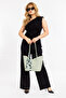 Women's Hand and Shoulder Bag with Stylish Accessory Detail - 7