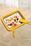Blue Ice Cream Preparation Tray Korean Style Ice Cream Yogurt Milk Plate Pan for Home Use