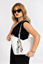 Women's Hand and Shoulder Bag with Stylish Accessory Detail