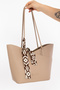 Women's Hand and Shoulder Bag with Stylish Accessory Detail - 7