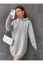 Women's Plus Size Solid Color Sweatshirt Dress / Tunic