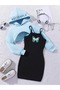 Child Butterfly Printed Dress & Cropped Sweatshirt 2-Piece Set