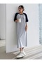 Women's Great Power Printed Raglan Sleeve T-shirt Dress/tunique