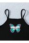 Child Butterfly Printed Dress & Cropped Sweatshirt 2-Piece Set - 3
