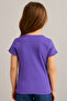 Pure Dots Girl's Ekovero Summer Purple T-Shirt - 2