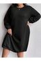 Women's Plus Size Its Okay Printed Sweatshirt Dress / Tunic - 3
