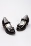 Black Patent Leather Girl's Wedding Evening Dress Shoes - 7