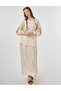 100% Linen Embroidered Double Suit Cream