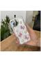 Apple iPhone 8 Plus Compatible Case Zebana Floral Silicone Case Rose Gold