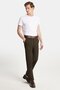Men's Slim Fit Chino Stretch Side Pocket Front Zipper Cotton Textured Khaki Trousers - 3