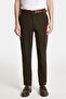 Men's Slim Fit Chino Stretch Side Pocket Front Zipper Cotton Textured Khaki Trousers