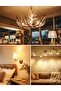 مصابيح LED على شكل شمعة [3 قطع] 7 واط، ضوء أبيض دافئ 3000 كلفن، إضاءة ثريا صفراء غير قابلة للتعتيم E14 220 فولت - 3