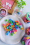 50 Pieces of Floral Tiny Latch Buckles in a Special Jar Box - 4