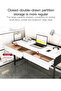 Marble Texture Desk Desk With Double Drawers 80*40*80cm - 5