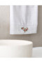Dorothy Embroidered 100% Cotton Face Towel - White - 50X76 cm - 2