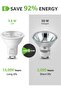 GU10 LED Bulbs, Daylight White 6500K, 38° Narrow Beam Spot Light, 4W 345lm Energy Saving Ligh - 3