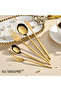 30-Piece Stainless Steel Cutlery Set Gold - 8