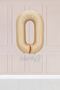 0 Caramel Number Balloon 34 Inch Sand Beige Wet Balloon