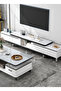 Small Household Coffee Table and Tv Cabinet, Retractable In Both Directions (160-220) Cm - 4