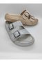Women's Silvery and Shiny Elegant Orthopedic Double Buckle Slippers - 5