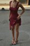 SHORTS-STYLE, SQUARE NECK, STRETCHY, SHAPING SUMMER DRESS - 2