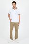 Men's American Style Polo Collar T-Shirt Relaxed Fit, Summer Sports T-Shirt 5030