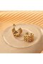 Non-Tarnish Steel Three Row Dorica Ball Stud Earrings - 3