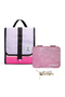 6&4 Convertible Bento Lunch Box w/ Lunch Bag-Glitter Pink
