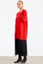 Omzu Stone Printed Rayon Tunic Red