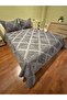 Boutique Chenille Oversized Bedspread Ezo Anthracite - 4