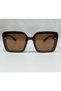 Brown Thick Frame Square Sunglasses