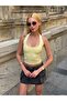 Halter Neck Open Back Basic Crop Blouse - 5